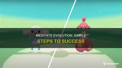 Meditate Evolution Simple Steps To Success Shunspirit