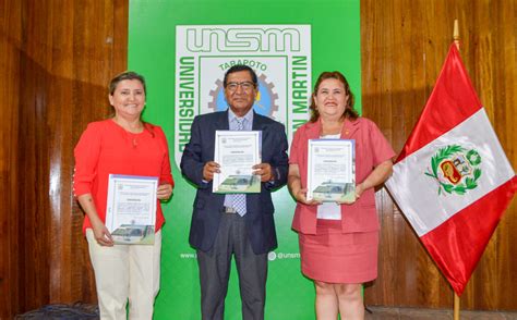 Entregan Credenciales A Nuevas Autoridades De La Unsm Para El Periodo