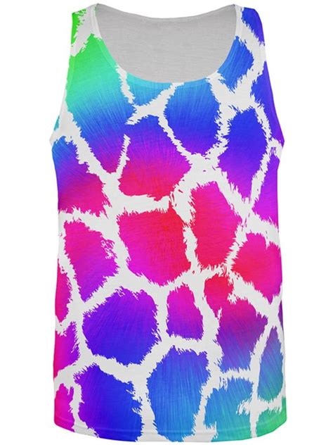 Show Your Colors Spots Gay Pride Rainbow All Over Mens Tank Top Multi X LG Walmart
