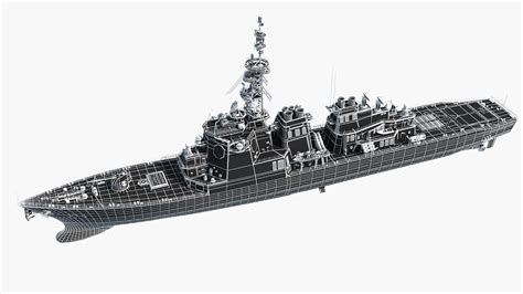 D Kongo Class Destroyer Turbosquid