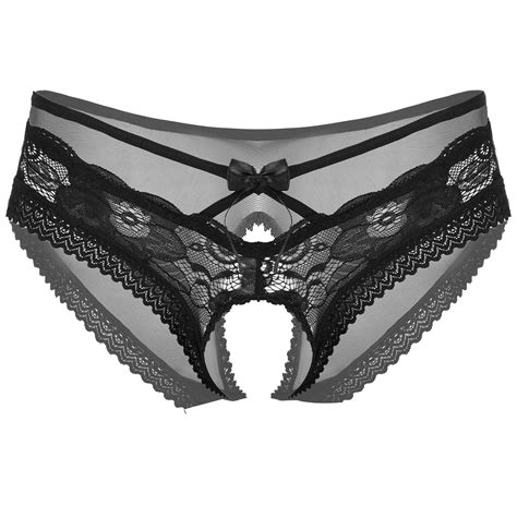 Mens Sexy Exotic Panties Lingerie Nightwear Gay Male Lace Briefs Sissy Underwear See Through