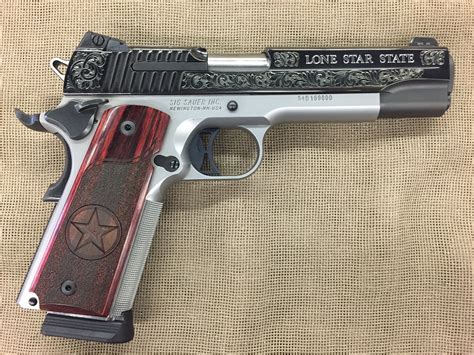 Sig Sauer Model 1911 Texas Edition Two Tone 45 Auto Saddle Rock Armory