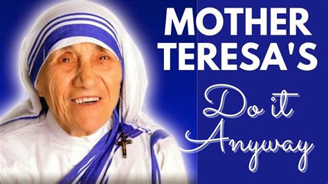 Mother Teresa Quotes Do It Anyway