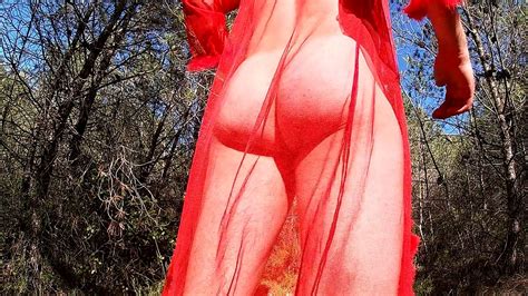 Doing Exercise In Sexy Lingerie In Public