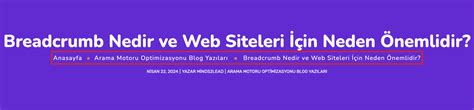 Breadcrumb Nedir Web Siteleri Ve Seo In Neden Nemlidir