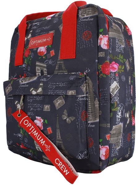 Рюкзак для победы ручная кладь 36 30 27 29 литров Optimum RL, цветы ...