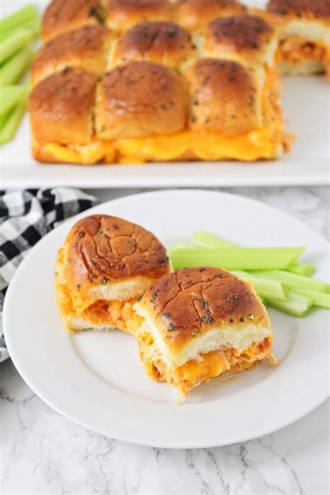 Buffalo Chicken Sliders 10 Minutes Of Prep Lil Luna