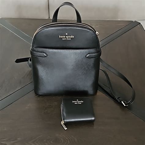 Kate Spade Bags Black Kate Spade Staci Dome Backpack With Wallet