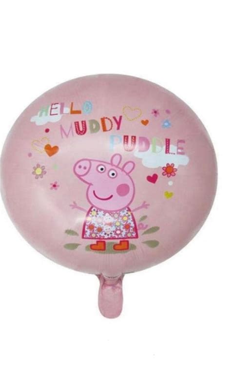 18 Peppa Pig Mylar Balloon - Muddy Puddles Theme for Kids Birthday and ...