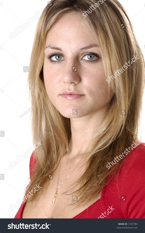Sexy Blonde Red Dress Stock Photo 3147783 Shutterstock