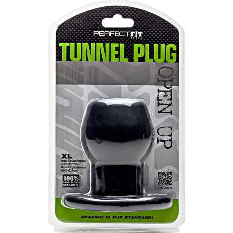 Perfect Fit Tunnel Plug X- Large, 5", Black - dearlady.us