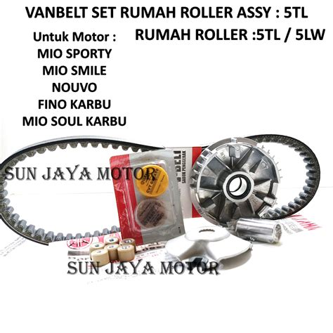 Jual Paket CVT Vanbelt Rumah Roller Assy Mio Smile Sporty Fino