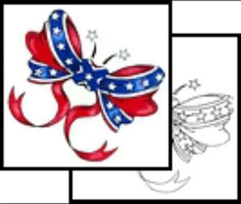 Rebel Flag Butterfly Tattoos For Girls