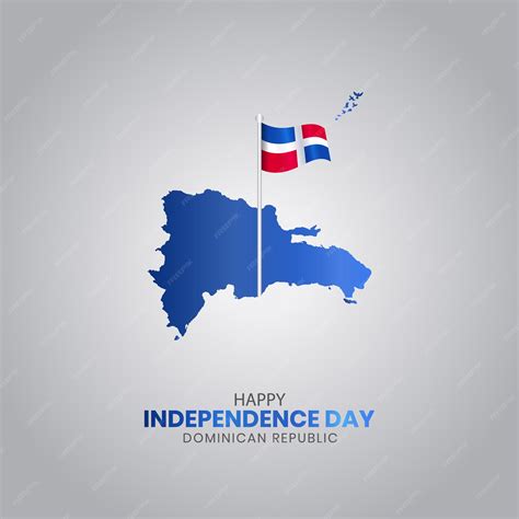 Premium Vector | Happy independence day dominican republic dominican