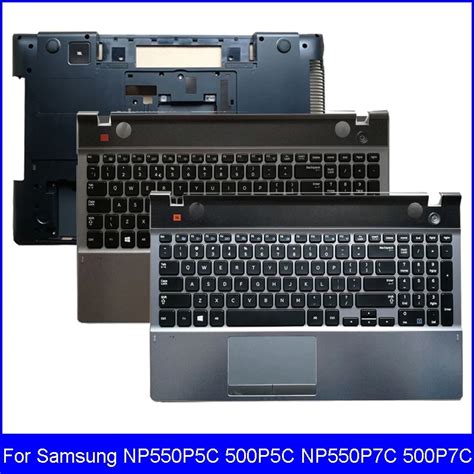 키보드 KR 노트북 팜레스트, 삼성 NP550P7C 500P7C 시리즈용 하단 케이스, C D E 커버, 신제품