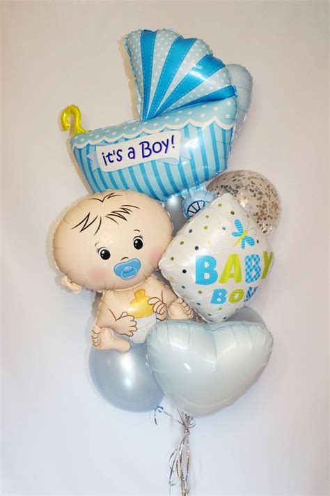Шарики на выписку из роддома для мальчика | Balloons, Balloon ...