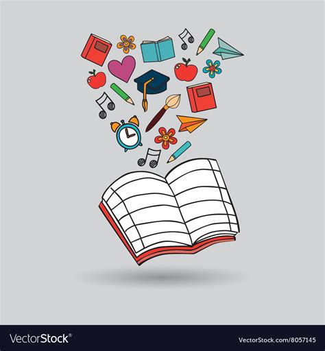 School supplies design Royalty Free Vector Image