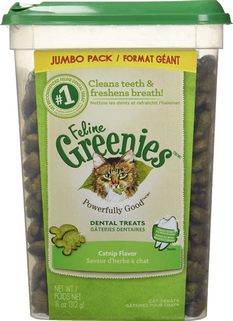 Feline Greenies Natural Dental Care Cat Treats Catnip