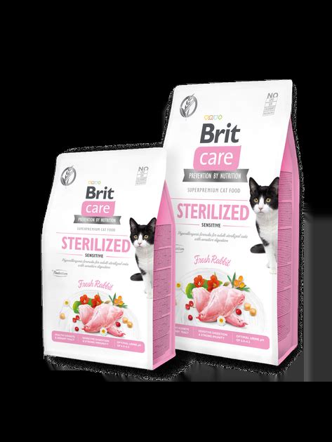 Корм для стерилизованных котов с чувствительным пищеварением Brit Care ...