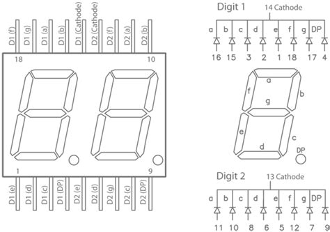 Tandy 142mm Two Digit 7 Segment Display