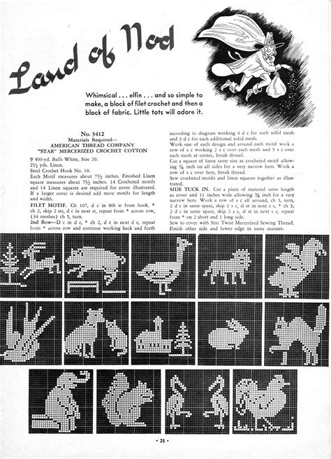 Filet Crochet Archives Vintage Crafts And More
