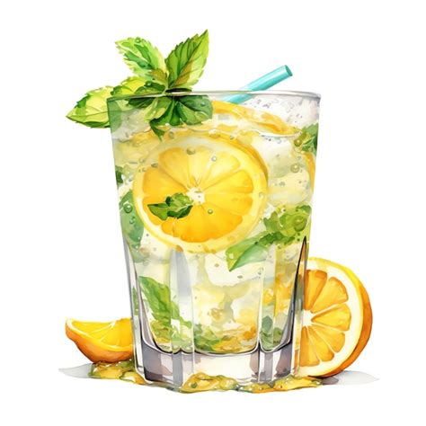 Premium AI Image | Refreshment Lemon Infused Water in a Clear Glass ...