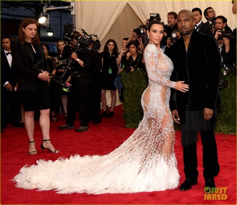 Kim Kardashian Wears Sheer Dress At Met Gala With Kanye West