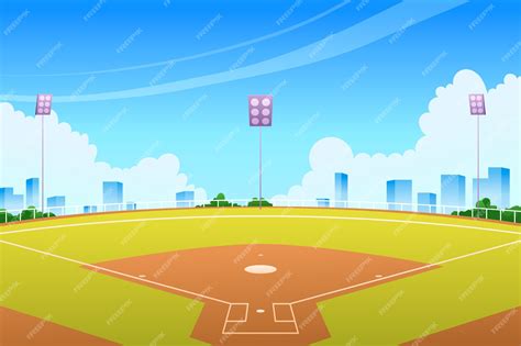 Premium Vector | Gradient softball background