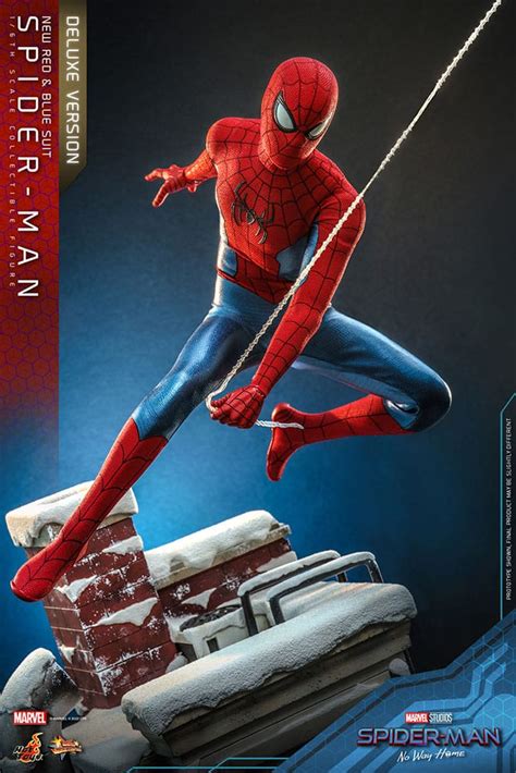 Figurine Hot Toys Spider Man New Red And Blue Suit Deluxe Version