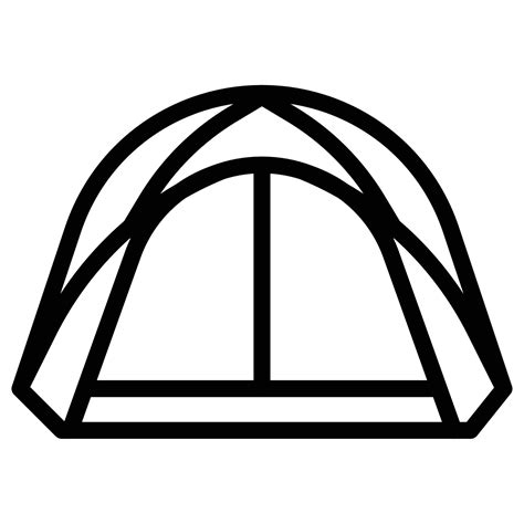 Tents Icon Camping Tent And Tarp Vector Illustration 12708655 Vector