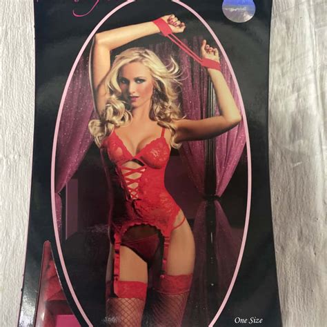 Seven Till Midnight One Size Black Red Lingerie Sets S