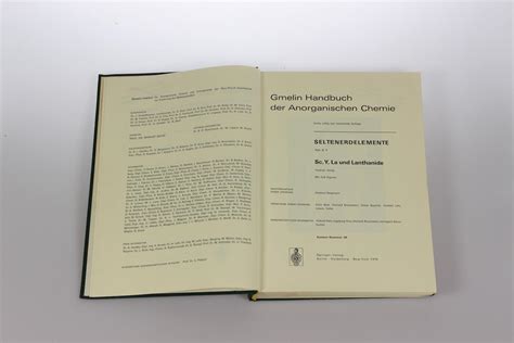 Gmelin Handbuch Der Anorganischen Chemie System Nummer