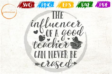 The Influencer Of A Good Teacher Graphic By Uramina Creative Fabrica