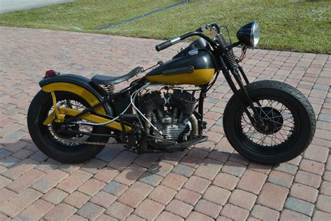 1947 Harley Davidson Wl45 Flathead Bobber Springer Knucklehead Panhead 143570 Hot Sex Picture