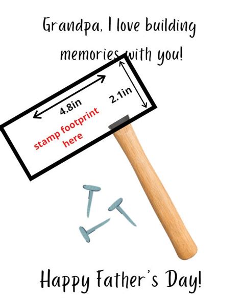 Printable Handprint Art Grandpa I Love Building Memories With You