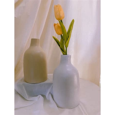 jual vas gerabah vas aesthetic vas korea shopee indonesia