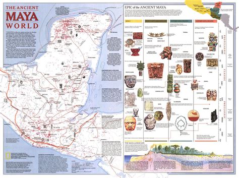 Ancient Maya World Map 1989