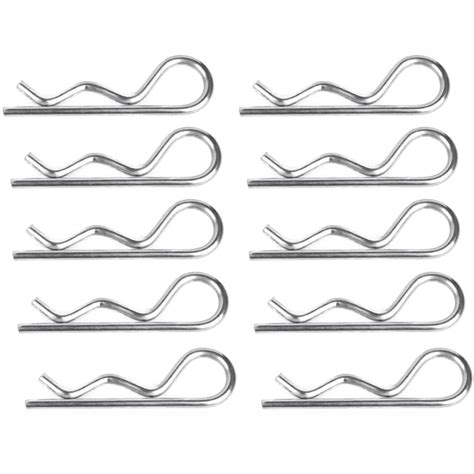 10 шт., пружинные стальные зажимы R, 5/32 x 2–15/16 дюймов, набор ...