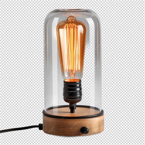 Промышленная настольная лампа, изолированная на прозрачном фоне ...
