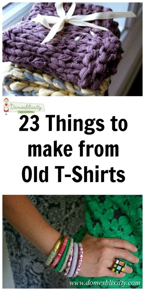 23 Things To Make From Old T Shirts Näharbeiten Upcycling Kleidung