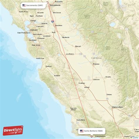 Direct Flights From Sacramento To Santa Barbara SMF To SBA Non Stop