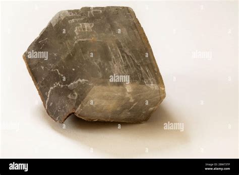 Calcite Mineral From Somerset Uk Making Up A Set As Part Of Mohs