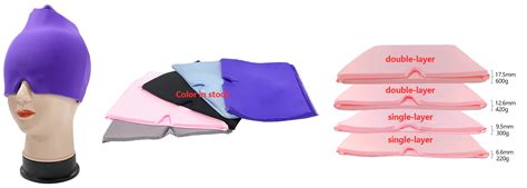 Soothing Headache Ice Pack Mask Cooling Gel Hat Face Hot And Cold Compress Head Wrap Migraine