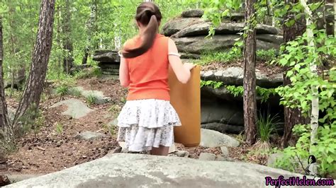 Babe Masturbate Pussy Outside And Hardcore Sex Cum Inside In The Wood XNXX