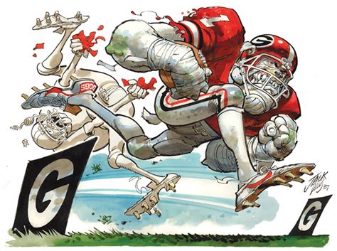 Georgia Football Cartoons