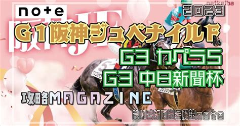 G1阪神ジュベナイルフィリーズ＆g3カペラs＆g3中日新聞杯2023攻略magazine｜えいさあ＠