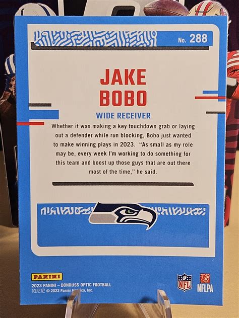 2023 Donruss Optic Rated Rookie Jake Bobo Rc 288 Seattle Seahawks