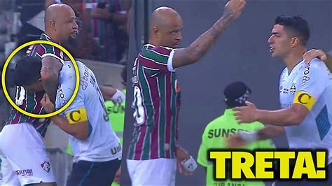 Treta Felipe Melo Meteu Um Mata Le O No Suarez Fluminense X Gr Mio