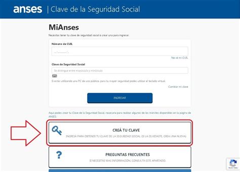 Mi Anses ¿cómo Crear La Clave De Seguridad Social