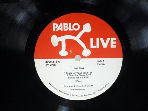 Yahooオークション 米 Joe Passmontreux 77pablo Live 2308212